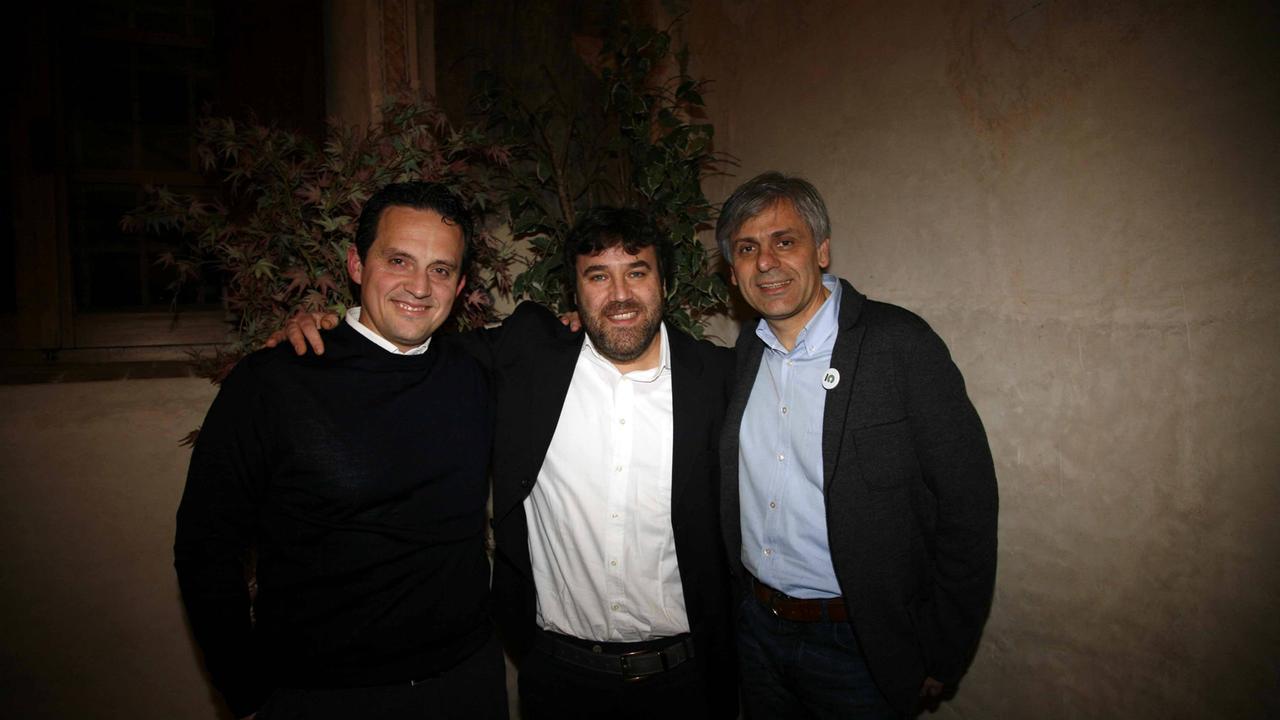 I tre candidati alle primarie del centrosinistra di Pietrasanta