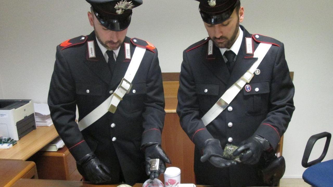 La droga sequestrata dai carabinieri