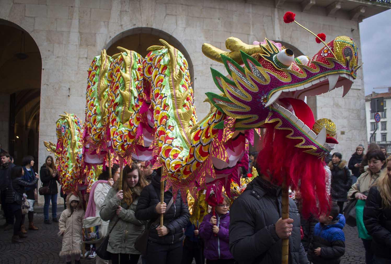 La comunità cinese festeggia l'arrivo dell'anno della capra