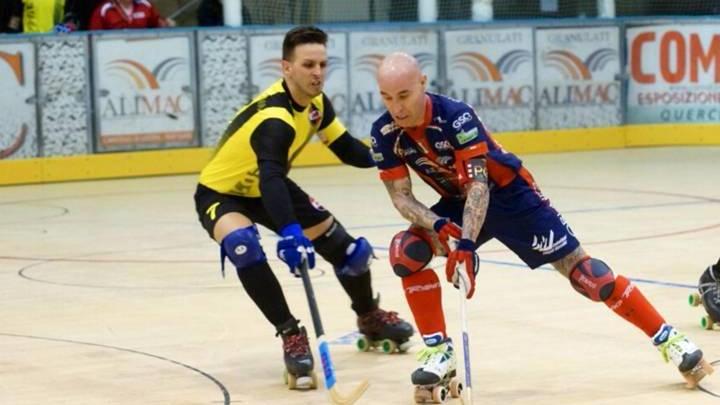 Pedro Gil in azione nella sfida con il Pieve (foto Gabriele Baldi)