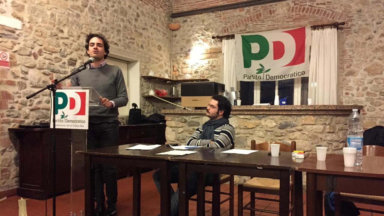 Valerio Fabiani e Francesco Lolini durante l'assemblea