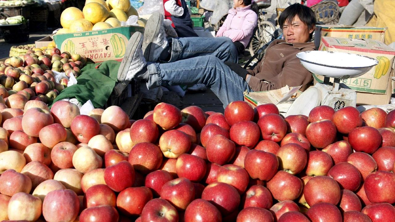 Vendita di frutta e verdura a Pechina