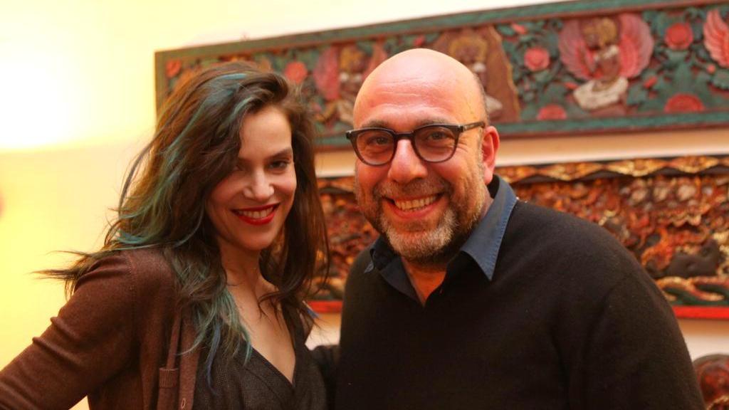Paolo Virzì e Micaela Ramazzotti all'hotel granduca (Marzi Pentafoto)