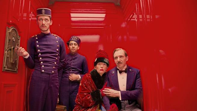 Una scena del film "Grand Budapest Hotel"