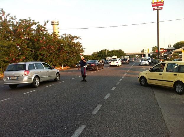 Incidente con coda in Romea