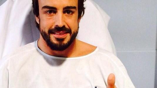 Alonso saluta dall'ospedale
