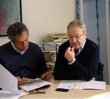Da sinistra, Mario Sesti e Loriano Valentini 