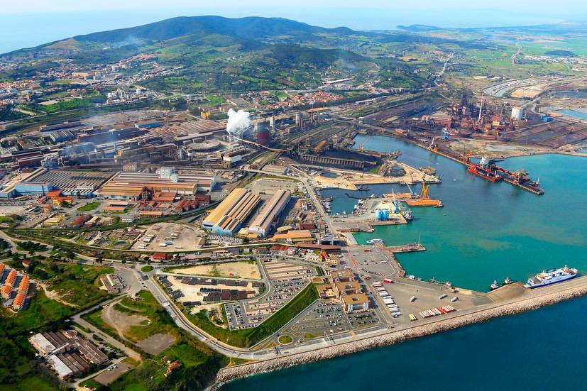 Una veduta aerea dell'area industriale (foto Muzzi)