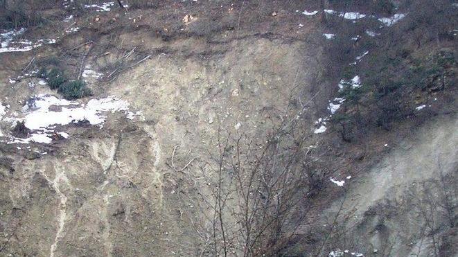 Il maltempo rallenta i lavori sulla frana a Monte Lusino