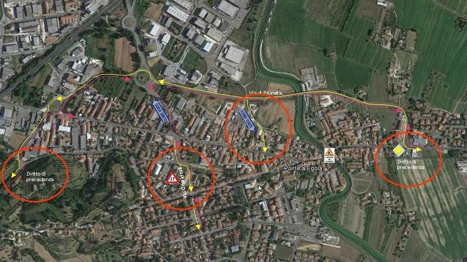 Ponte a Egola divisa in due per tre mesi
