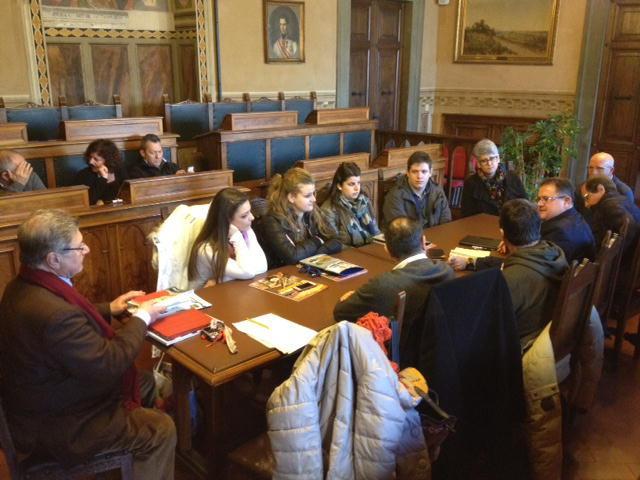 L'incontro in sala consiliare con gli studenti di Fondi 