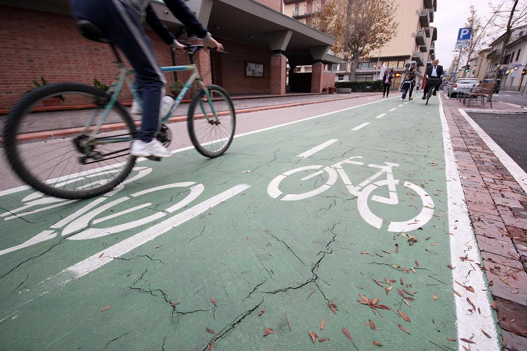 Una pista ciclabile (foto d'archivio)