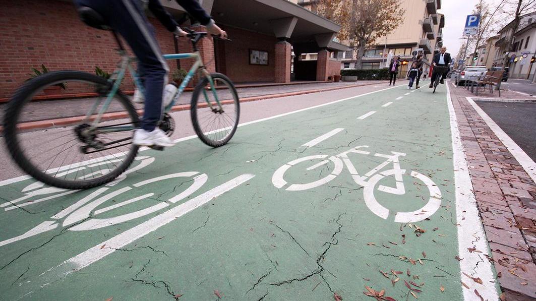 Una pista ciclabile (foto d'archivio)