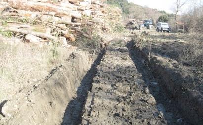 Scempio sul fiume Ente: scatta la denuncia 