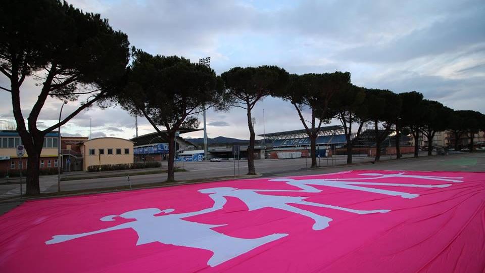 La bandiera al Castellani