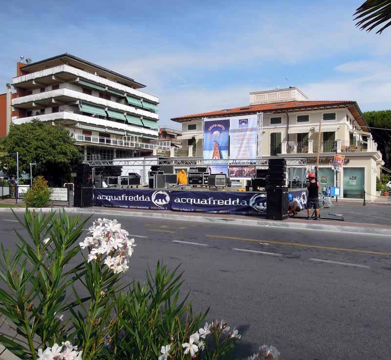 Piazza Betti a Marina di Massa