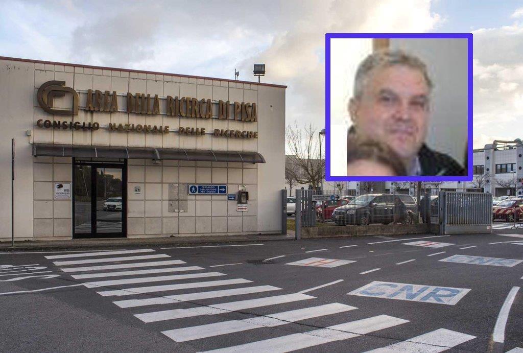 L'ingresso del Cnr  e Marco Borbotti, indagato per truffa ai danni dello Stato