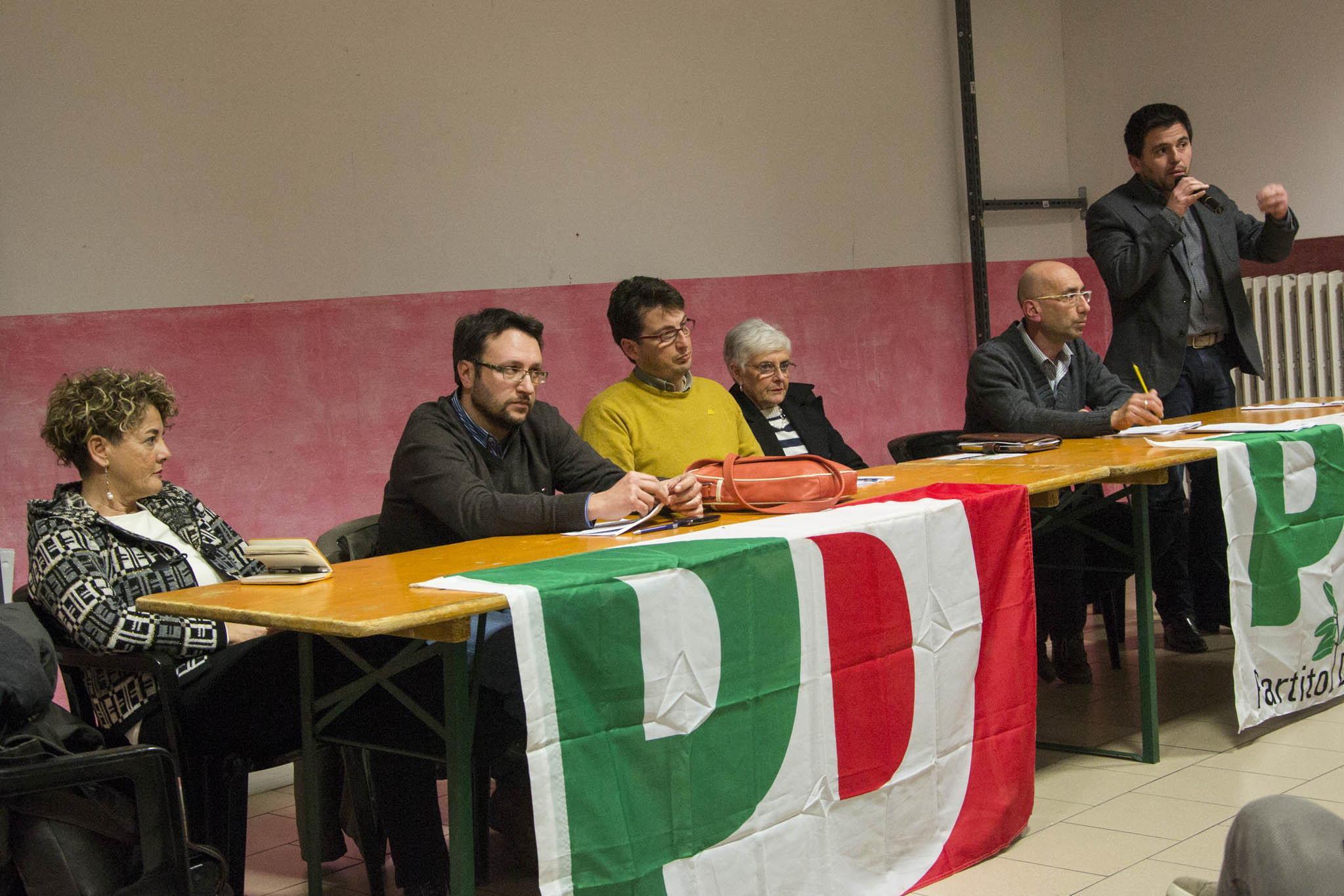 I candidati Pd all'incontro pubblico