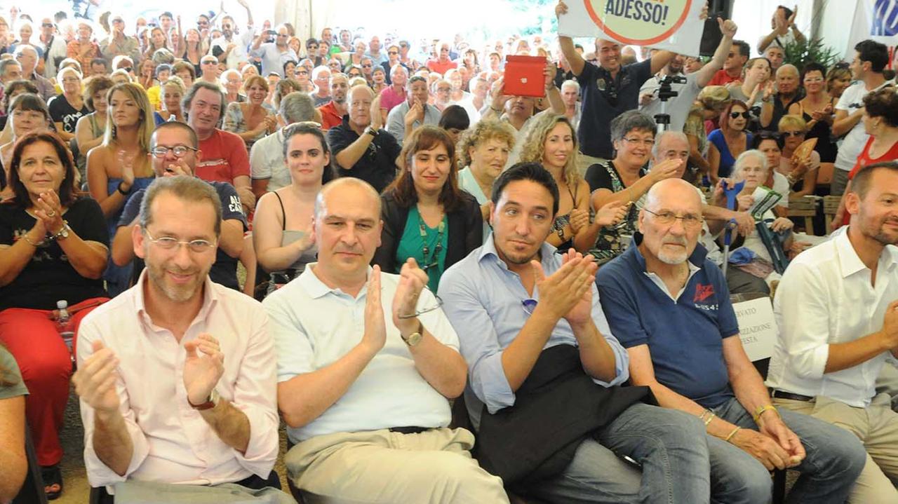 Gianni Anselmi col consigliere regionale uscente Matteo Tortolini