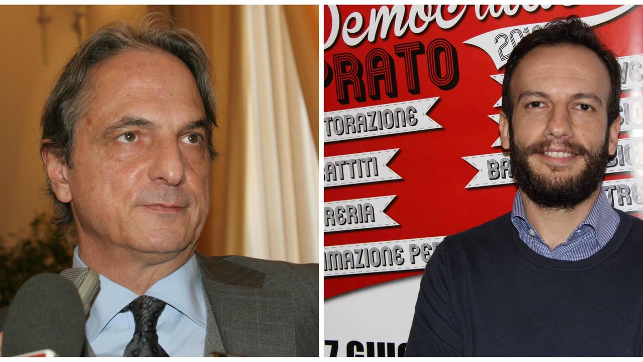 Il capogruppo di Prato per Cenni, Roberto Cenni e Gabriele Alberti, consigliere Pd