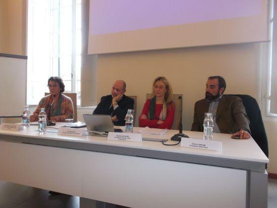 Da sinistra Marchettini, Sarti, De Marzi e Grifoni