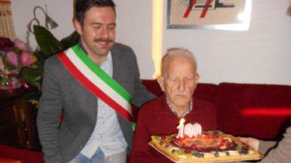 Giovacchino Tognetti con il vicesindaco Bruchi