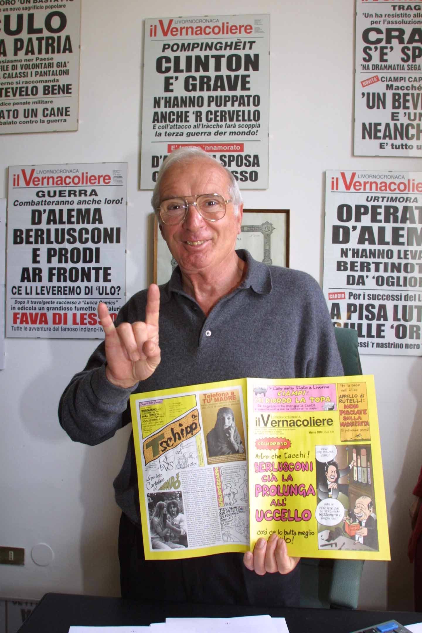 Mario Cardinali, direttore del Vernacoliere