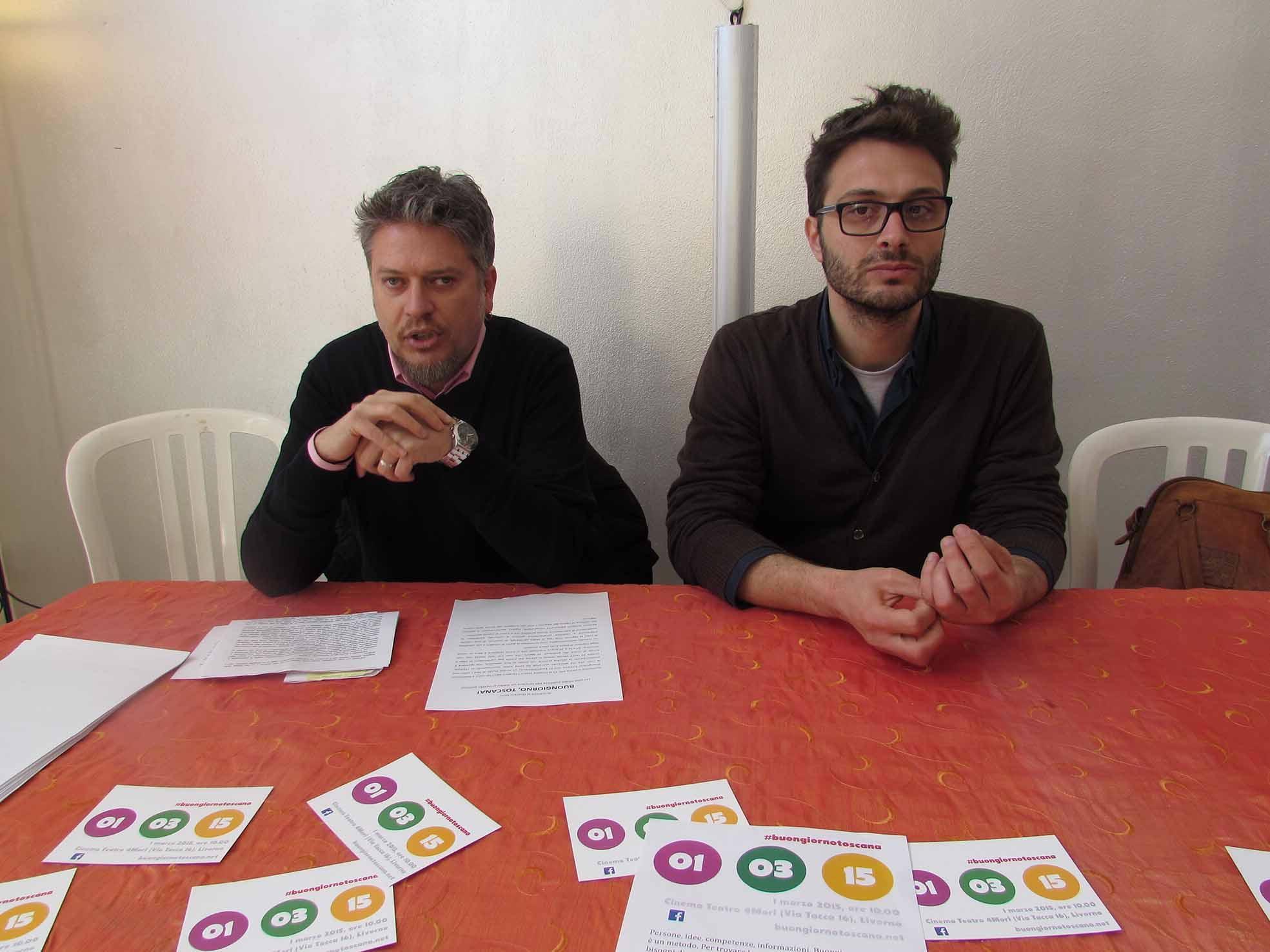 Stefano Romboli e Andrea Raspanti di Buongiorno Livorno (Pentafoto)