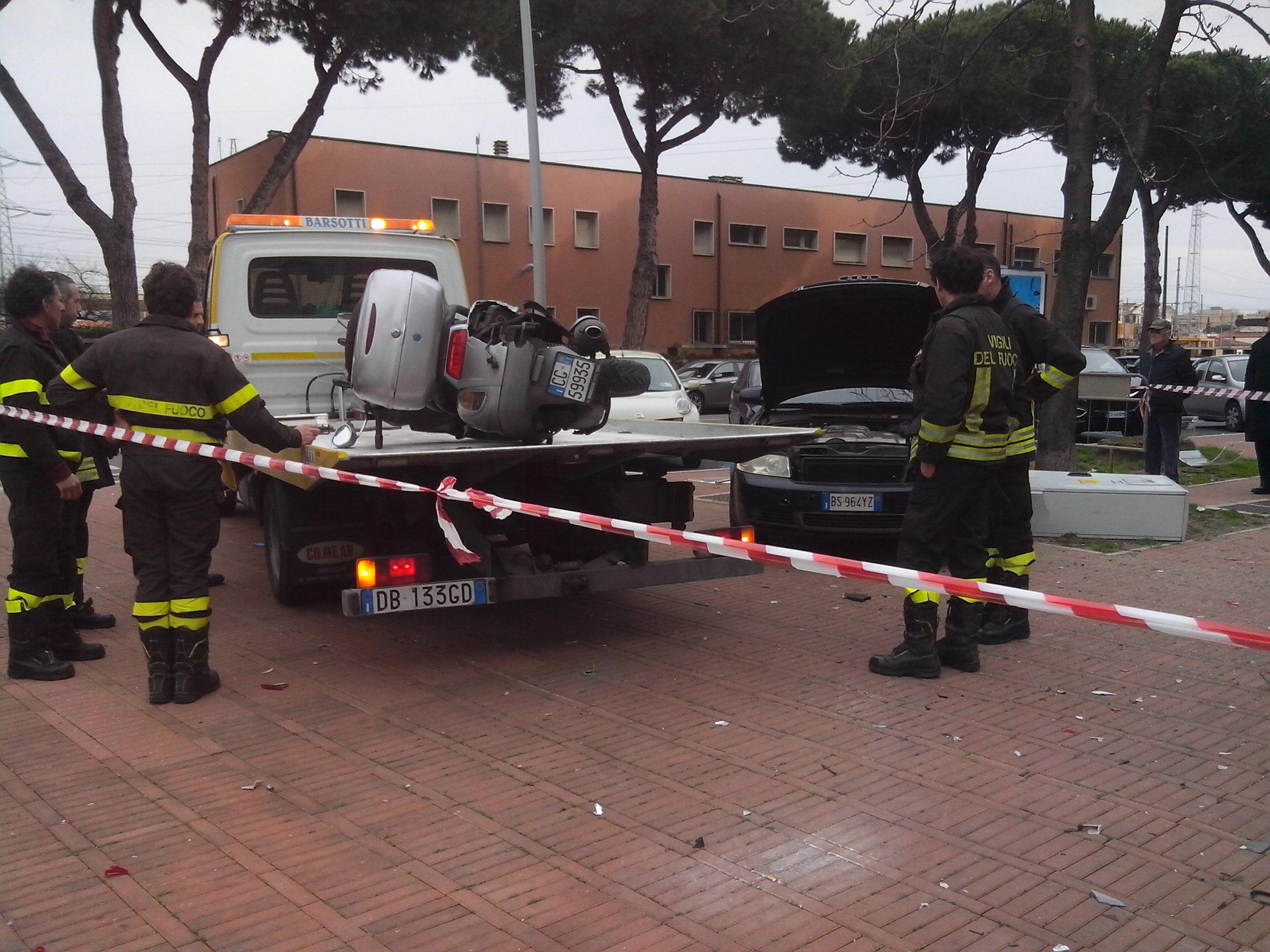 La scena dell'incidente