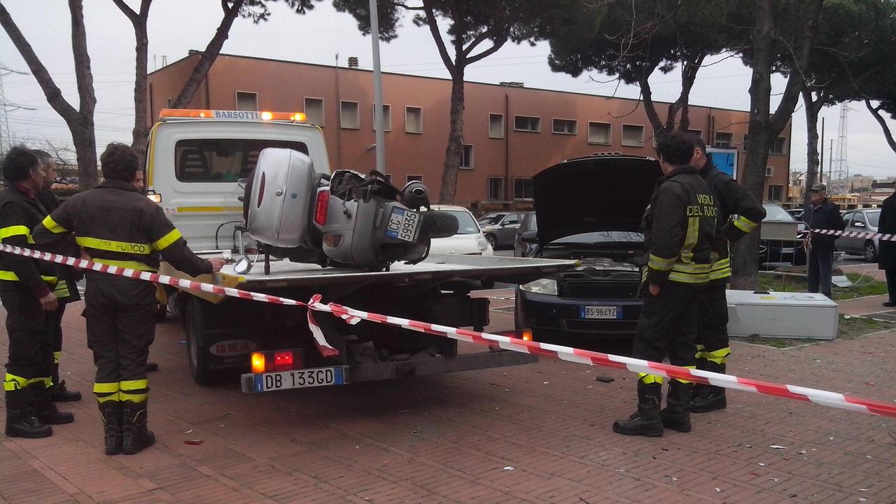 La scena dell'incidente