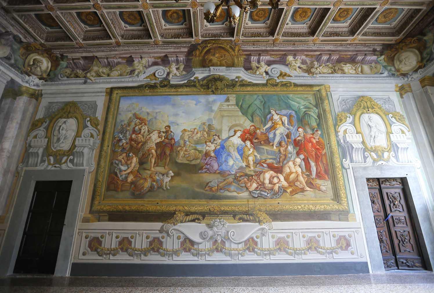 Affreschi nella Sala delle Baleari