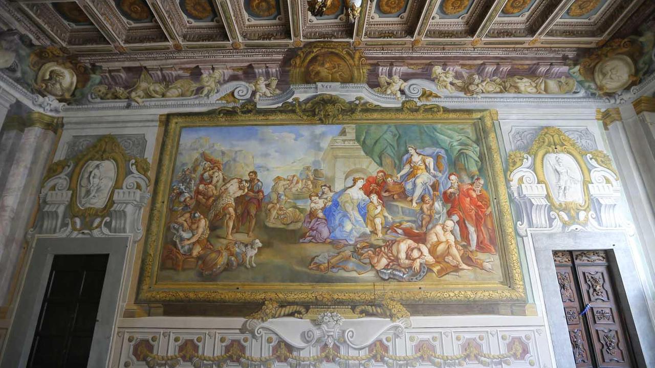 Affreschi nella Sala delle Baleari