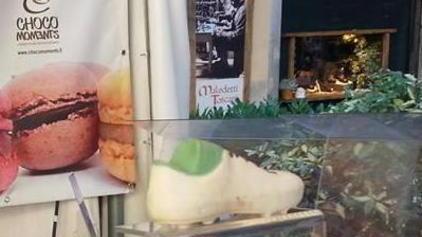 Città al gusto cioccolato Stand per grandi e piccoli