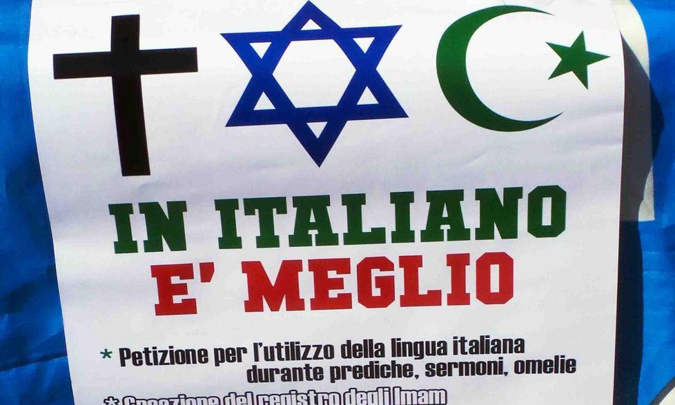 Pregare sì, ma nella nostra lingua