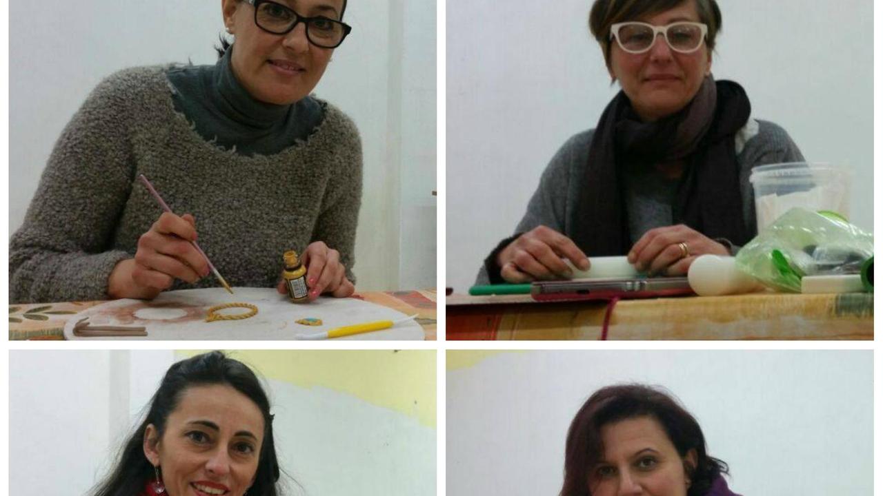 Sopra: Silvia Baldassari (a sinistra) e Cristina Bertini. Sotto: Laura Soli (a sinistra) e Paola Isolani
