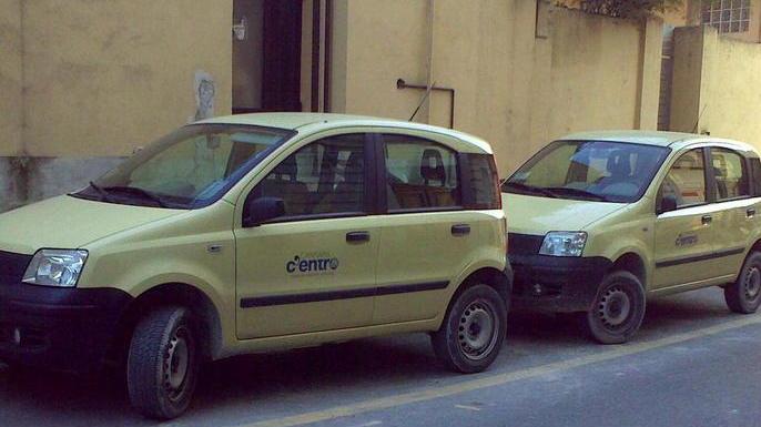 In palestra con l’auto aziendale