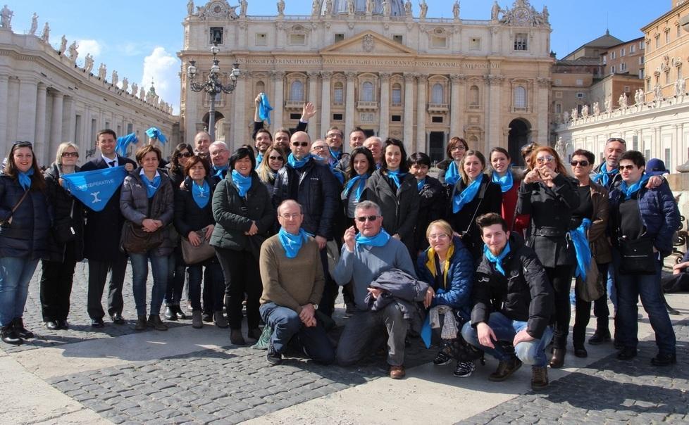 Confcooperative Ferrara In cento a Roma dal Papa