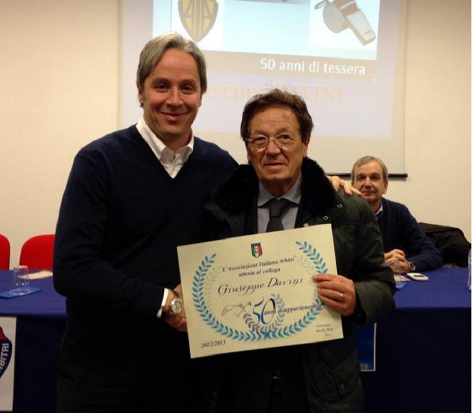 Davini premiato da Trefoloni