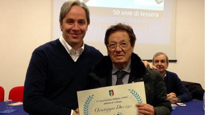 Davini premiato da Trefoloni