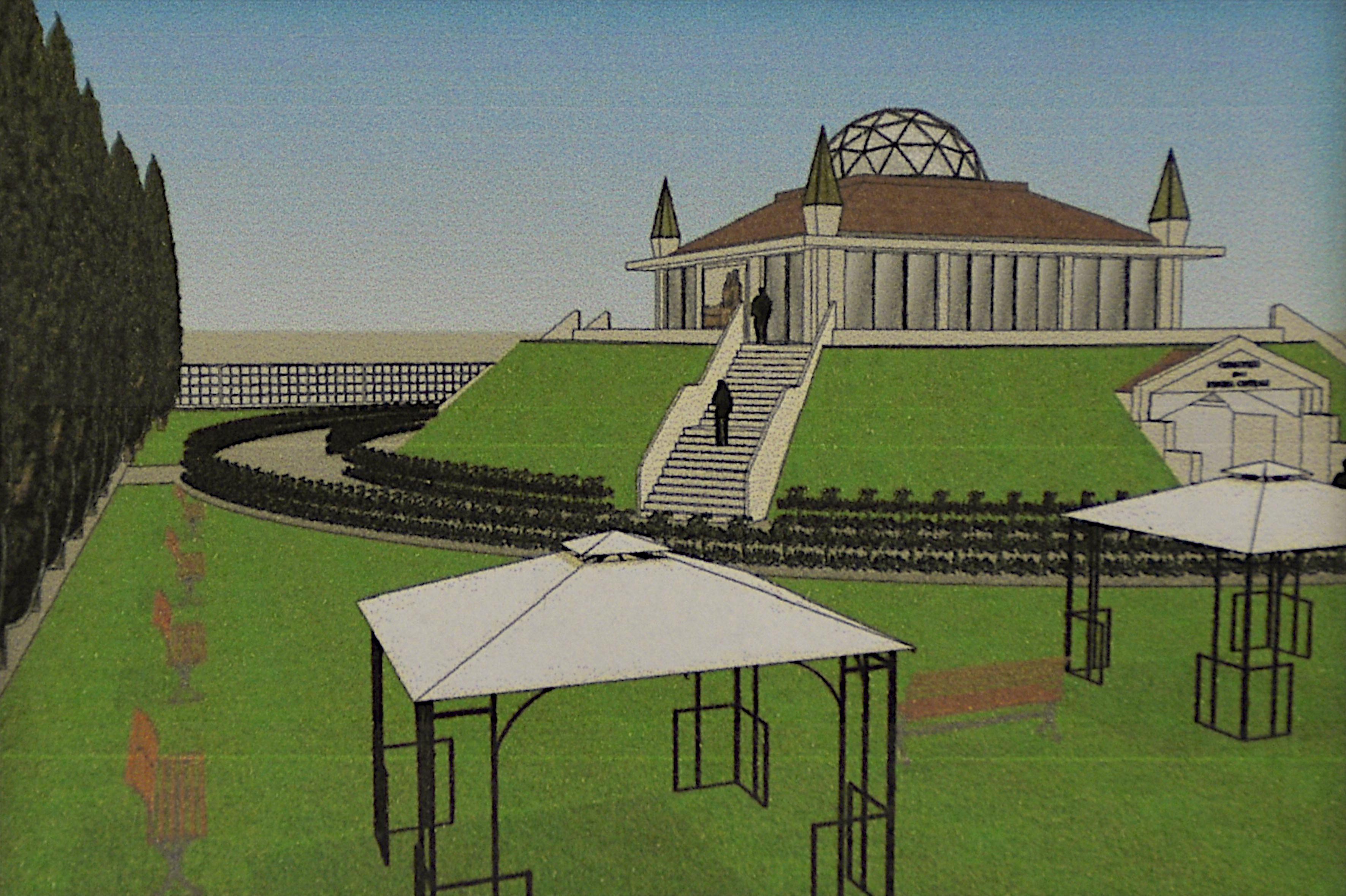 Il progetto del tempio della cremazione che una società vuole realizzare a Grosseto