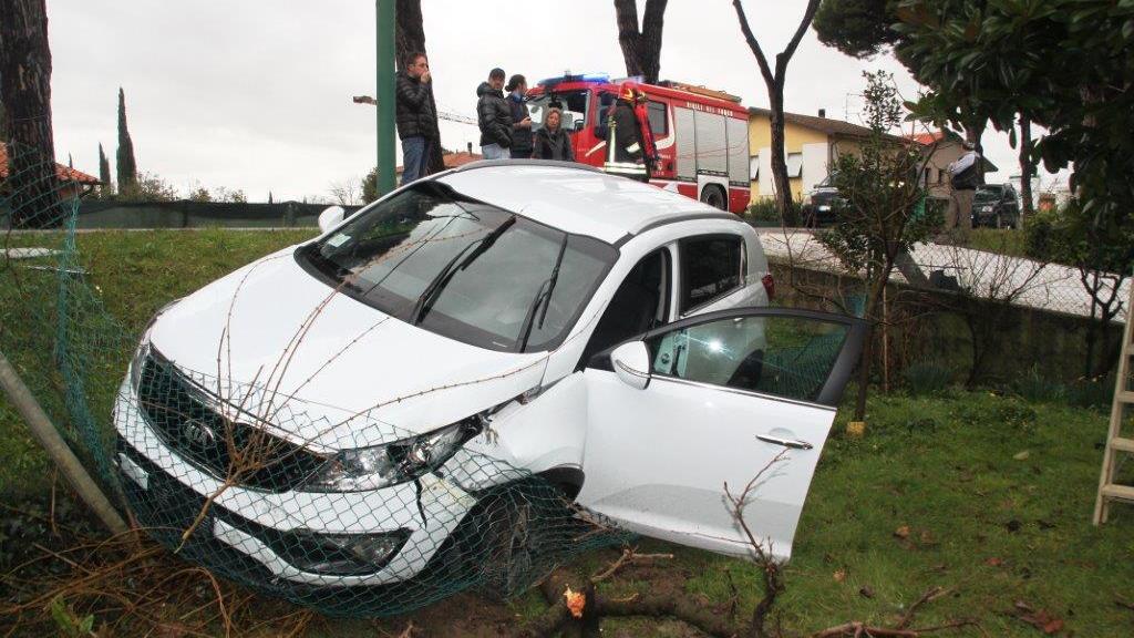 L'auto coinvolta nell'incidente