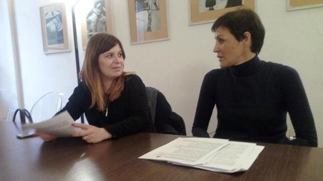 Da sinistra il sindaco Brenda Barnini e l'assessore Lucia Mostardini