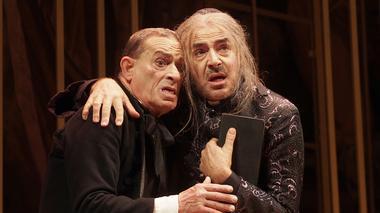 Eros Pagni e Tullio Solenghi ne "Il Tartufo" (foto Ansaldi)