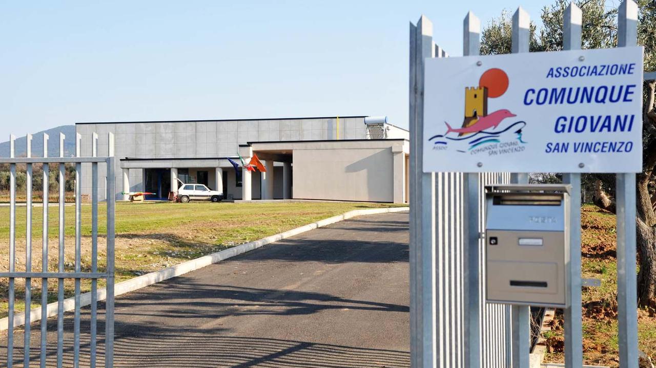 L'ingresso alla Cittadella delle associazioni a San Vincenzo