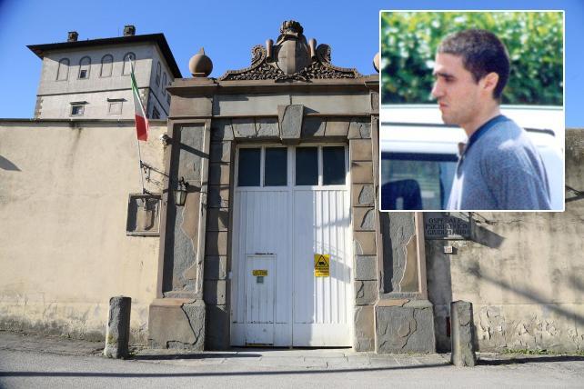 L'Opg di Montelupo e Alessandro Manca in una foto d'archivio