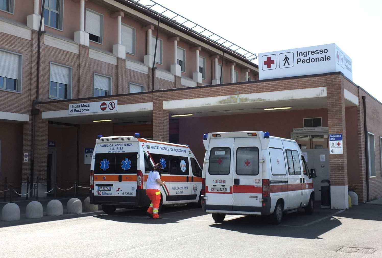 Il pronto soccorso dell'ospedale di Cisanello