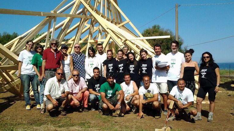 Una costruzione sperimentale in bamboo