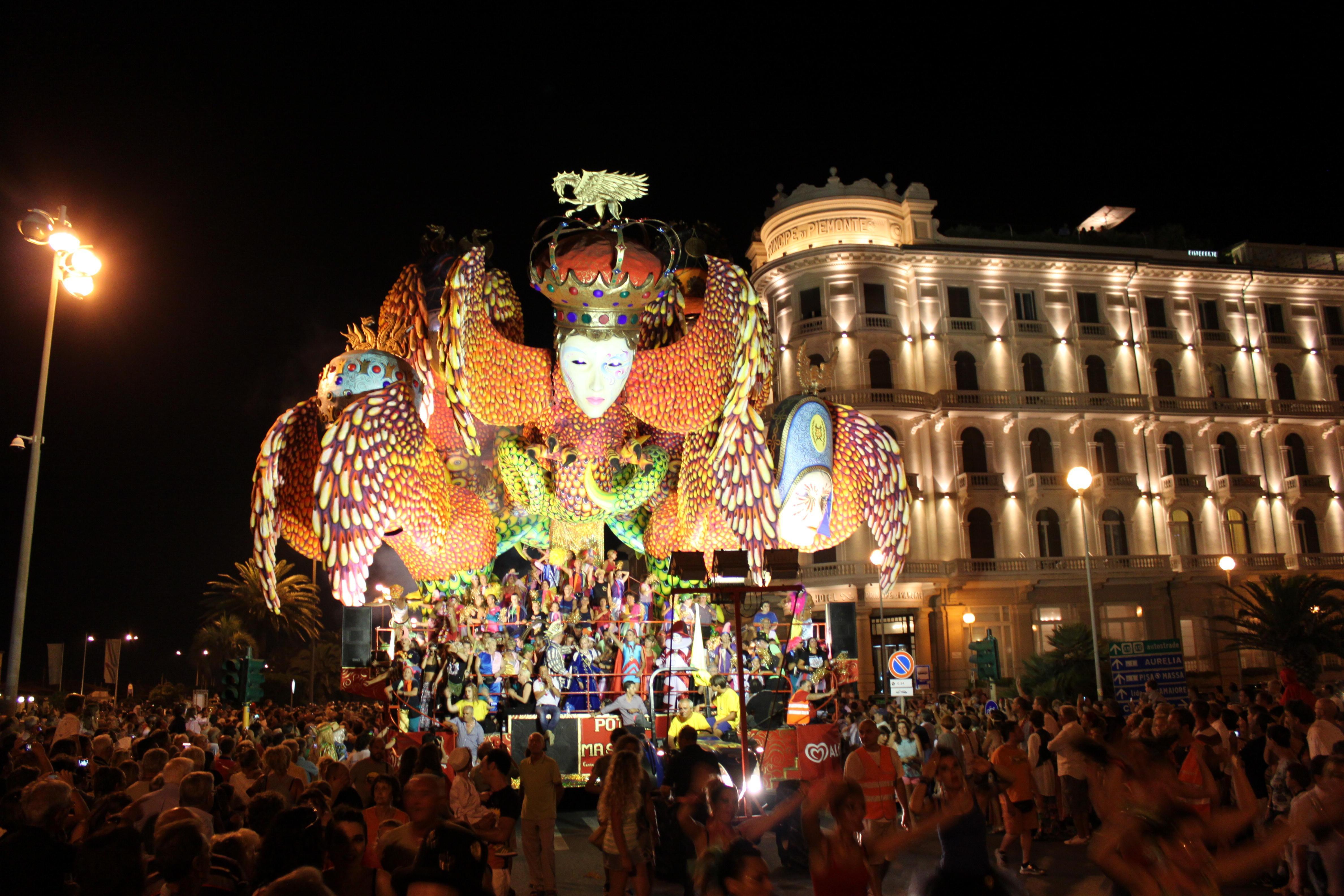 Carnevale di Viareggio: ecco dove sfileranno i carri a Ferragosto