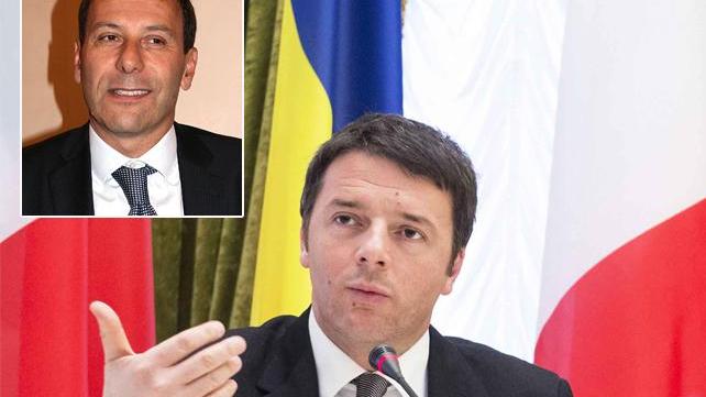 Matteo Renzi a Kiev e nel riquadro Fabrizio Romano