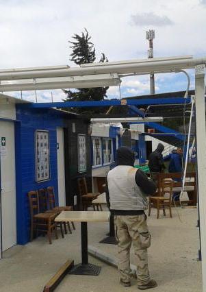 Scene di devastazione al Biancoforno Camp 